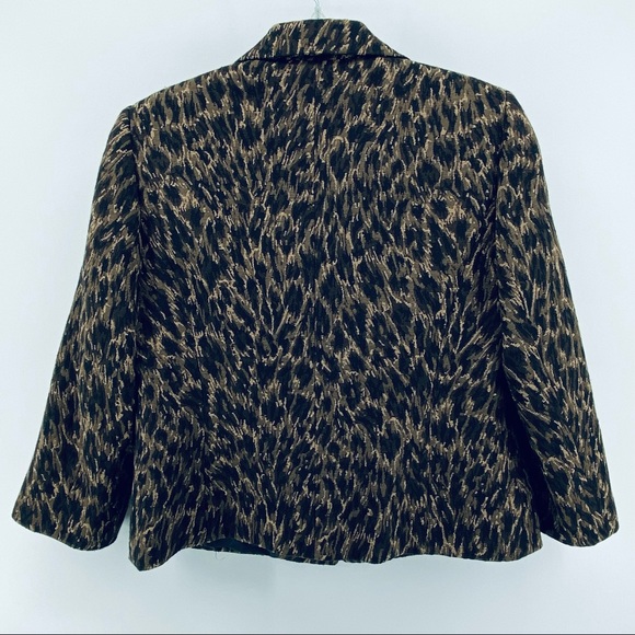 Tahari Arthur S. Levine Women's Size 12 Cheetah Leopard Print Blazer Jacket - Picture 8 of 10